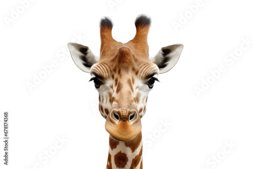 Majestic Giraffe on Transparent Background, PNG, Generative Ai