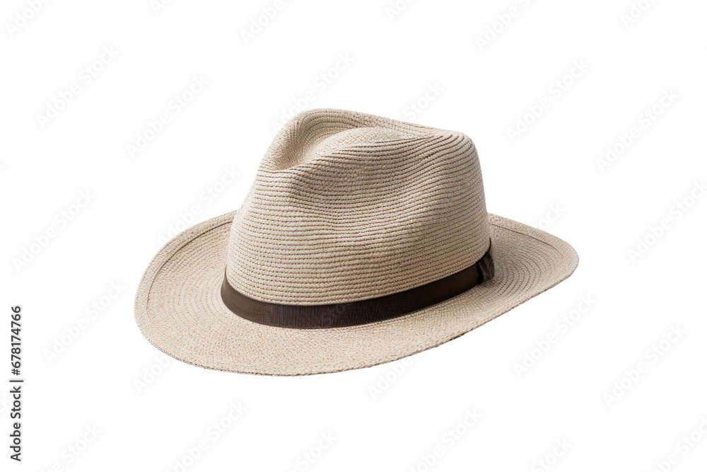 Fashionable Hat on Transparent Background, PNG, Generative Ai
