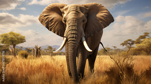 African elephant in the savannah © Ashley
