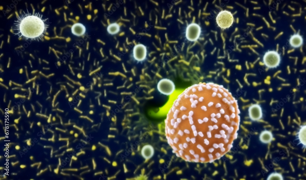 cell life, abstract scientific illustration cell life, abstract scientific illustration