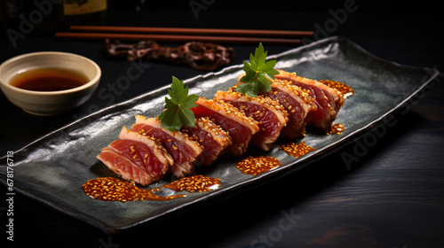 Almadraba red tuna fry served in the restaurant
