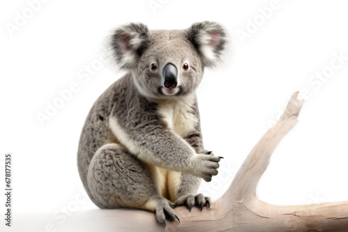 Realistic 8K Koala on Transparent Background, PNG, Generative Ai