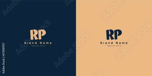 RP Letters vector logo design