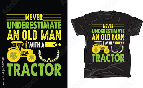 never underestimate an old man with a tractor