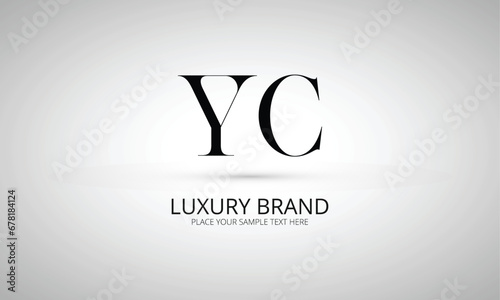 YC Y yc initial logo | initial based abstract modern minimal creative logo, vector template image. luxury logotype logo, real estate homie logo. typography logo. initials logo photo