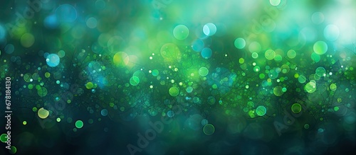 In the backdrop of natures vibrant greens and colorful bokeh an abstract pattern emerges highlighting the interplay of light and texture creating a stunning wallpaper adorned with bright and #678184130