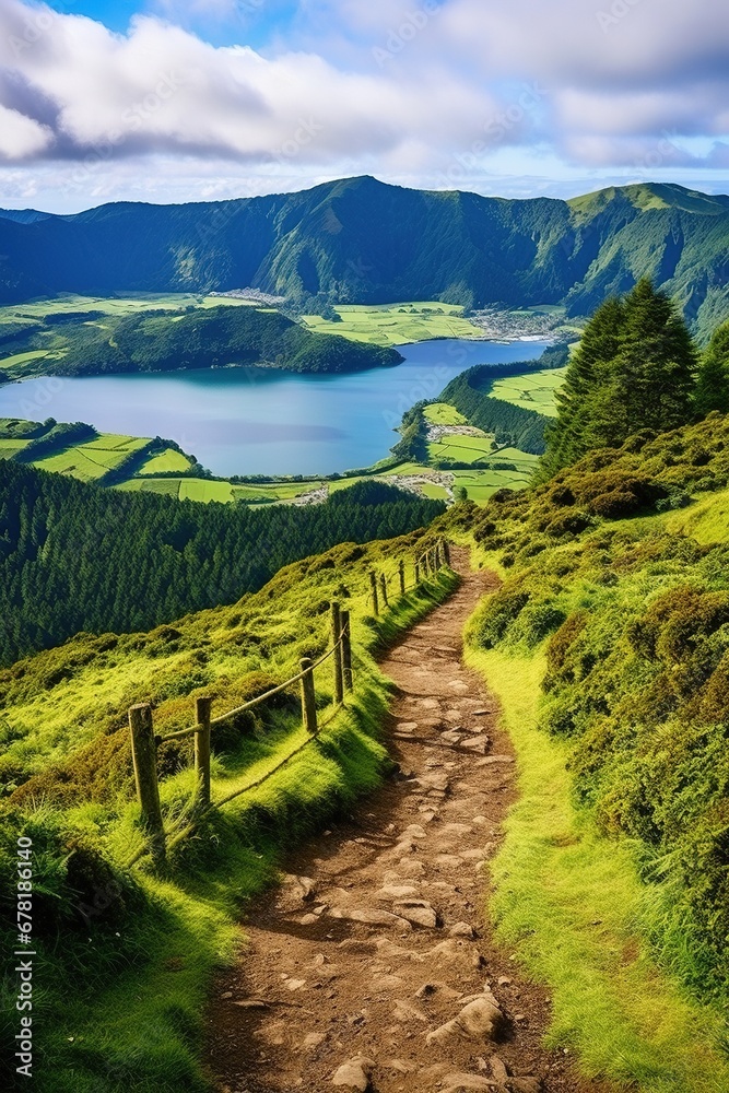 Beautiful landscape of Azores islands