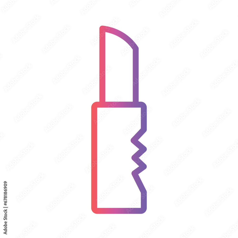 Army Camping Knife Gradient Outline Icon Army Camping Knife Gradient Outline Icon