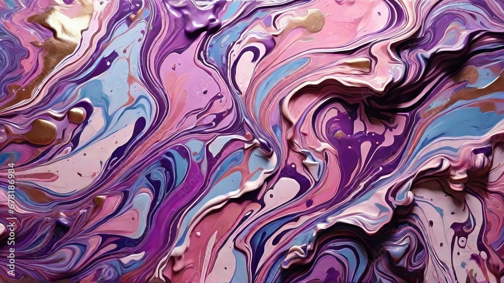 Purple, Blue, Pink Color Palette with Liquid Fluid Texture - Oil Acrylic Paint Background Illustration for Wallpaper and Banners. Purple, Blue, Pink Color Palette with Liquid Fluid Texture - Oil Acrylic Paint Background Illustration for Wallpaper and Banners.
