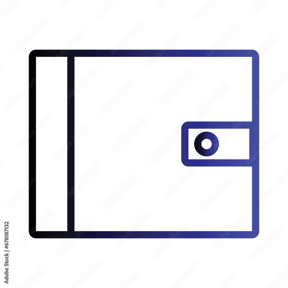 Pocket Pouch Wallet Gradient Outline Icon Pocket Pouch Wallet Gradient Outline Icon