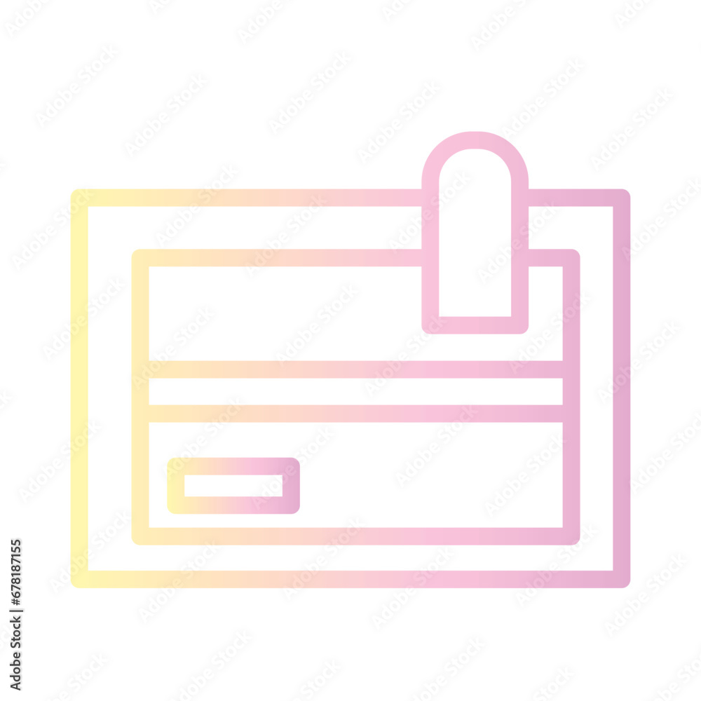 Accessories Pocket Zip Gradient Outline Icon Accessories Pocket Zip Gradient Outline Icon