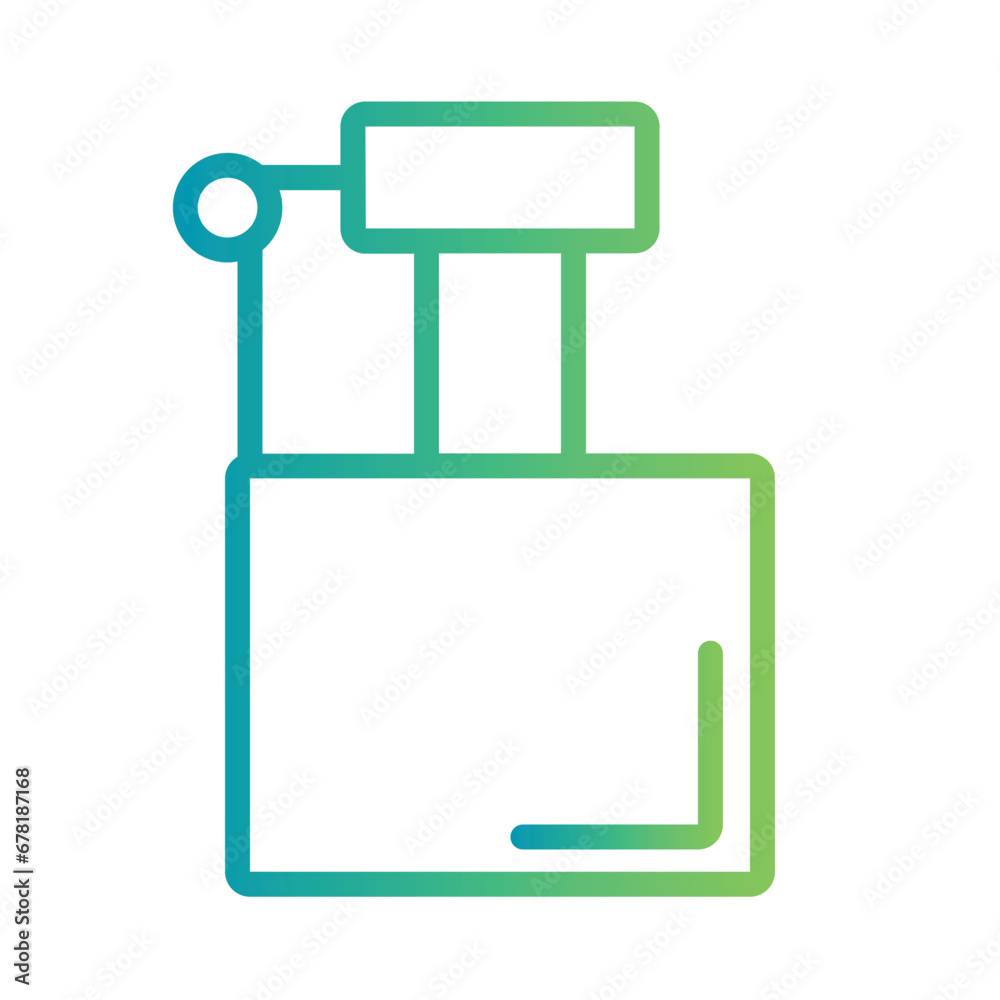 Alcohol Bottle Flask Gradient Outline Icon Alcohol Bottle Flask Gradient Outline Icon