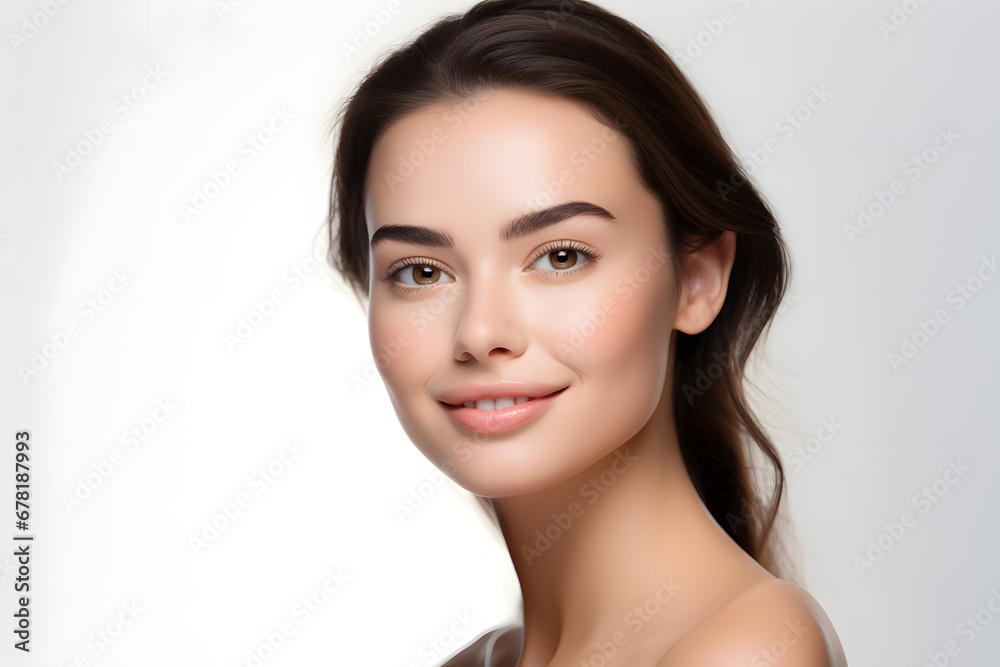 Beautiful smiling woman with healthy skin portrait Beautiful smiling woman with healthy skin portrait