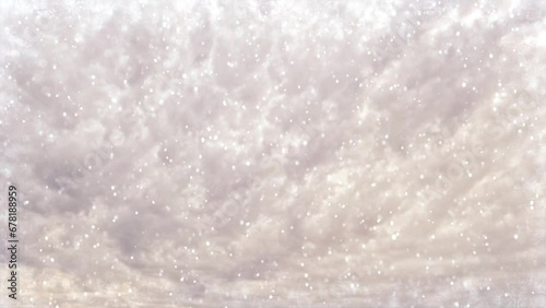 fast timelapse of falling snow cloudiness background photo