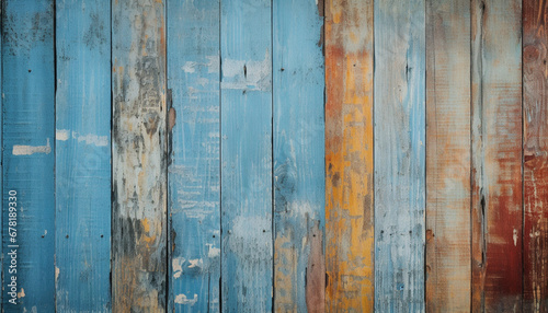 aged vertical wood background © Kritchanok