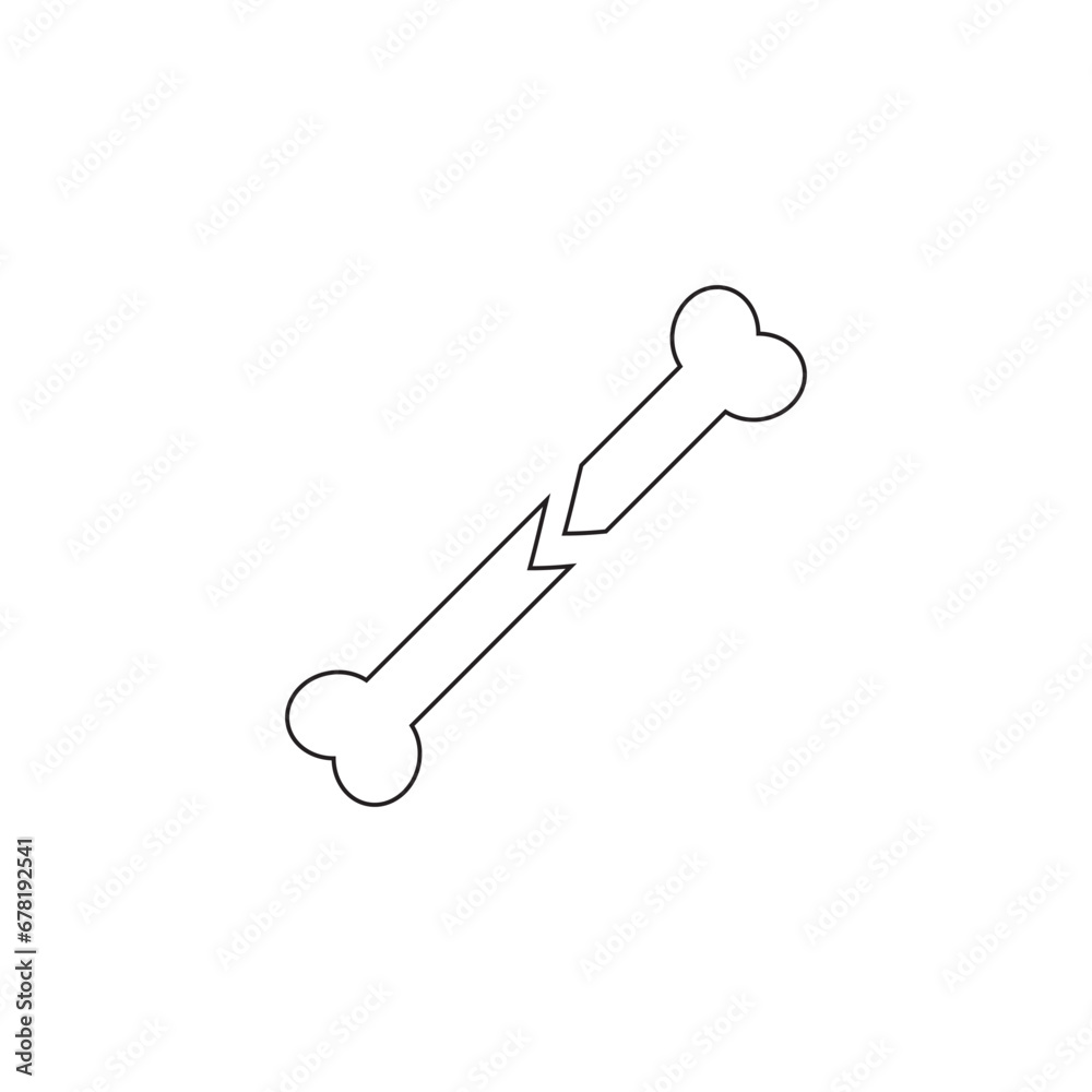 Dog bone logo vector illustration icon Dog bone logo vector illustration icon