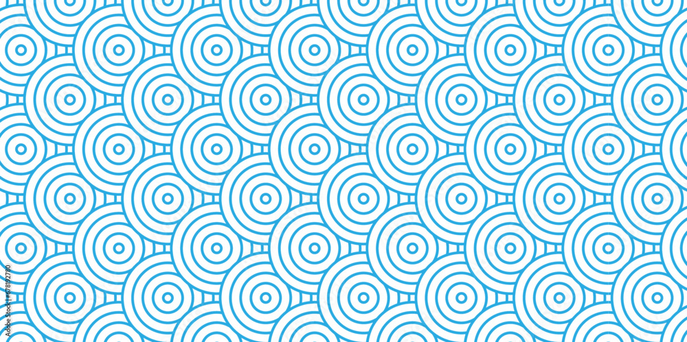 Abstract Pattern with circle wave lines blue seamless steel material geomatics overlapping create retro square line backdrop pattern background. Overlapping Pattern with Transform Effect. Abstract Pattern with circle wave lines blue seamless steel material geomatics overlapping create retro square line backdrop pattern background. Overlapping Pattern with Transform Effect.