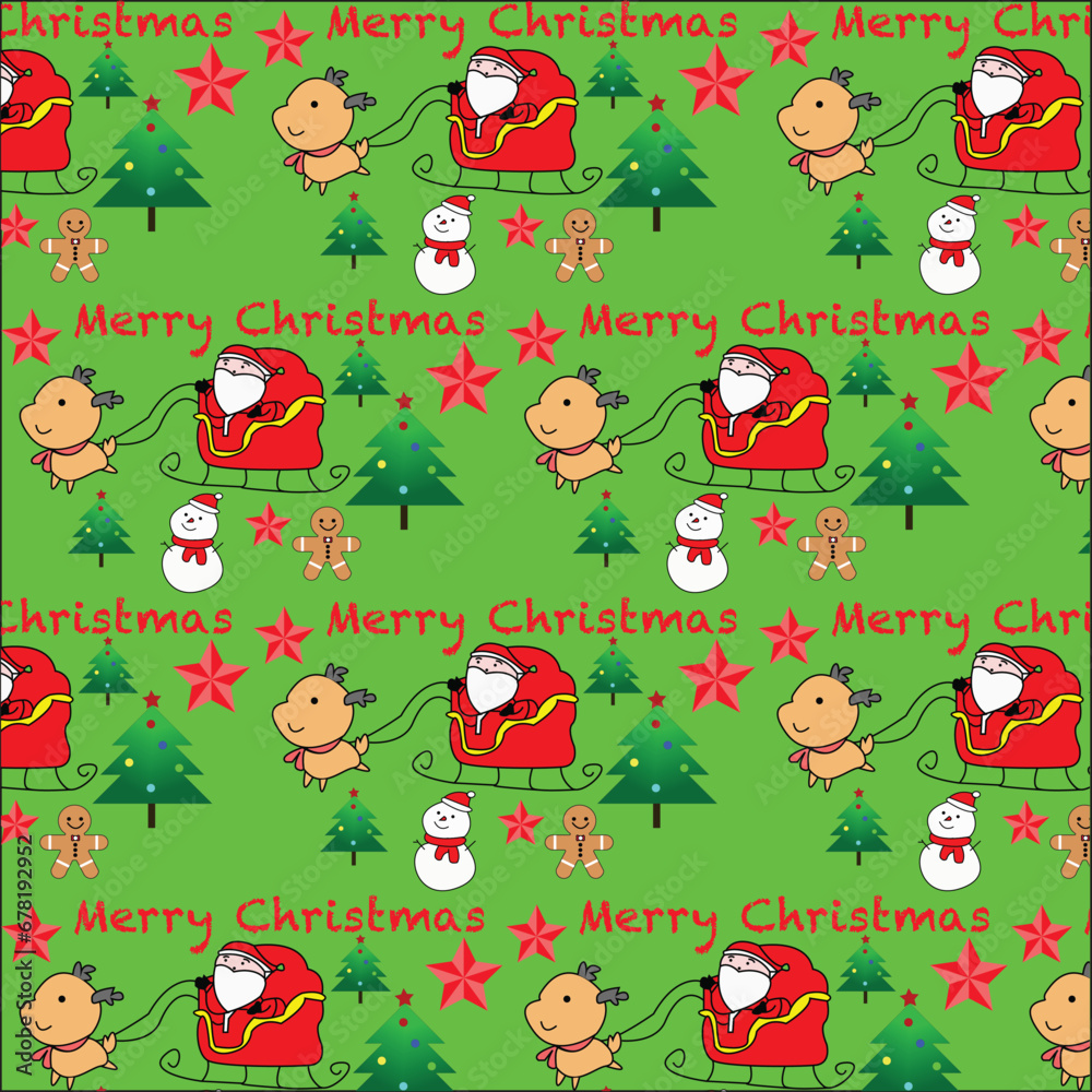 seamless pattern with Christmas wrapping