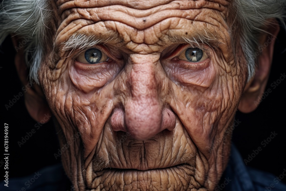 a powerful portrait Portrait of old elderly man a powerful portrait Portrait of old elderly man