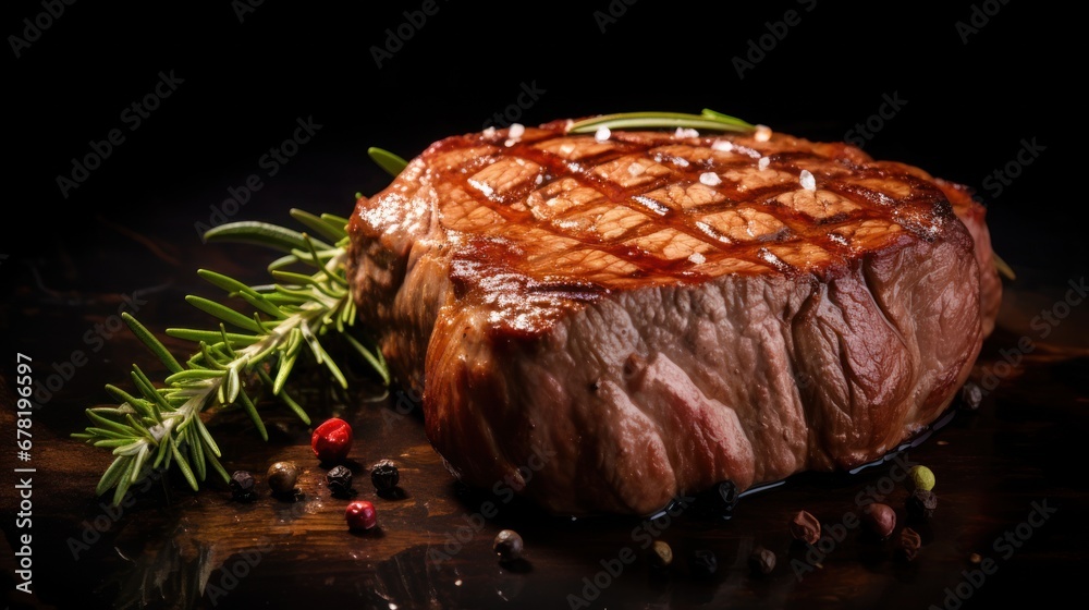 Beef steak ready to eat