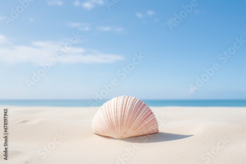 Shell blue coast beach summer travel nature seashell sea tropical sand water