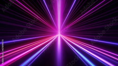 purple and pink lights streaks background , dynamic motion light trails in a futuristic technology pattern with modern abstract high-speed movement for banner or poster design concepts