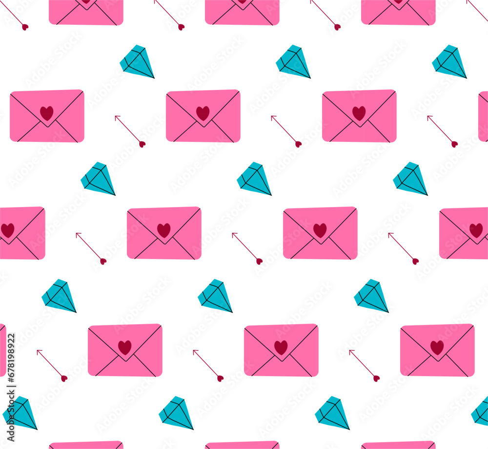 Seamless pattern. Great for Valentine's Day packaging design. Seamless pattern. Great for Valentine's Day packaging design.