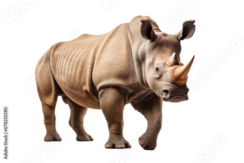 Isolated Rhinoceros on Transparent Background  PNG  Generative Ai