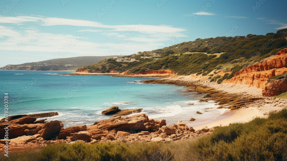 view of the coast of the sea