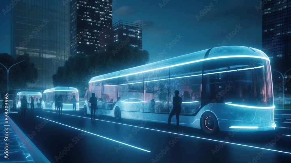Envisioning the future of transportation AI generated illustration