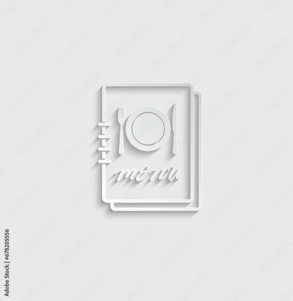 Menu icon vector food logo icon Menu icon vector food logo icon
