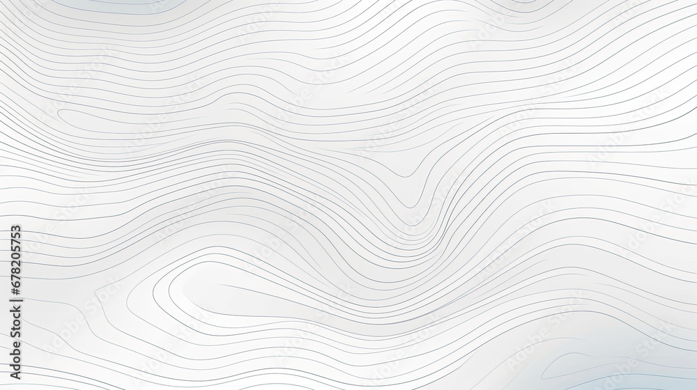 abstract background with lines waves,Abstract wavy topographic map. Abstract wavy and curved lines background. Abstract geometric topographic contour map background. - obrazy, fototapety, plakaty 