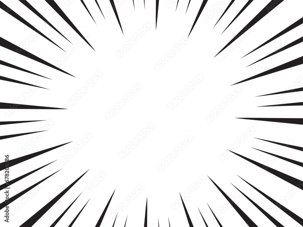 Manga speed lines, comic anime radial effect background. Manga explosion, motion or movement action for comic book, burst flash rays frame for superhero bang effect backdrop. Manga speed lines, comic anime radial effect background. Manga explosion, motion or movement action for comic book, burst flash rays frame for superhero bang effect backdrop.