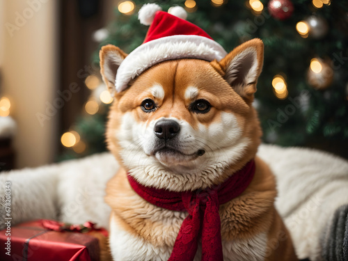 Festive Shiba Inu: Merry Magic, Adorable Moments, and Canine Cheer