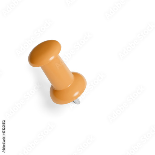 push pin isolated on white 