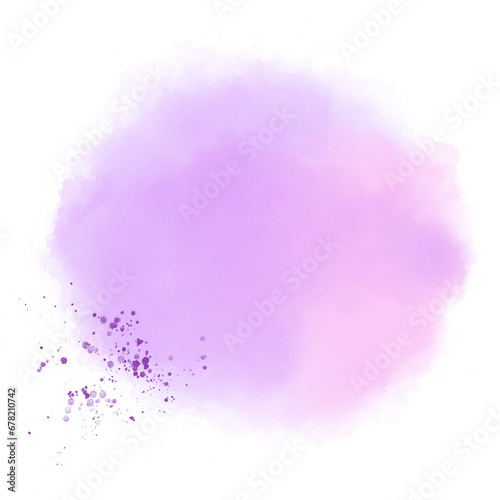abstract purple banner watercolor 