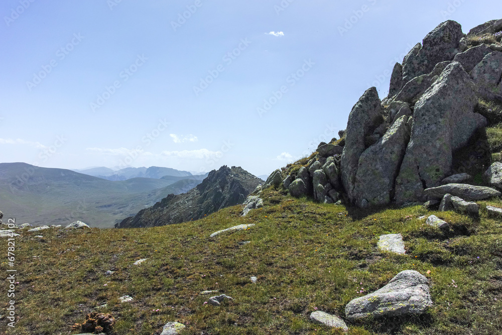 Amazing Summer Landscape of Rila Mountain near Kalin peak, Bulgaria