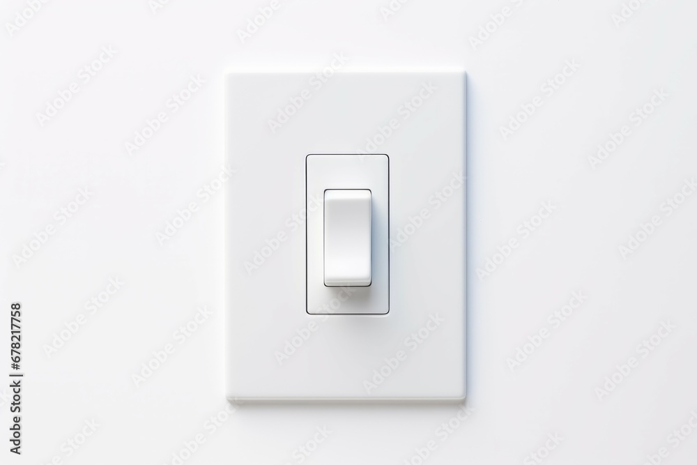 A white background with a white light switch A white background with a white light switch