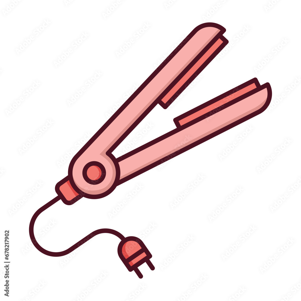 Hair straightener icon vector on trendy design Hair straightener icon vector on trendy design