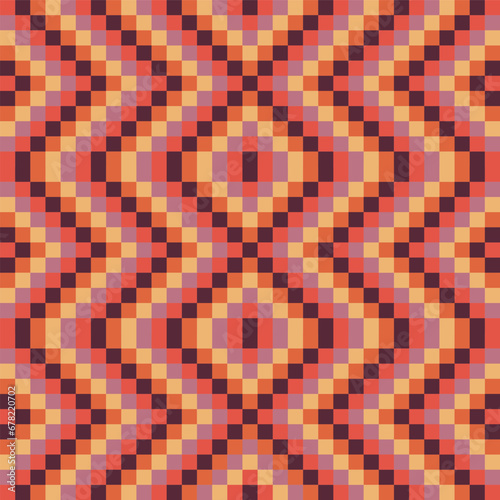 mosaic tiles. Vector image of Ukrainian ornament. Seamless pattern. Embroidered shirt. Embroidery. Ukrainian traditional patterns.