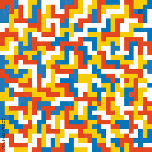 seamless geometric pattern. Vector image of ornament. Seamless pattern. Ukrainian modern patterns. labyrinth.