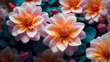 Whimsical Blooms: Colorful Flowers Set Against Creative Modern Art for Stunning Backgrounds