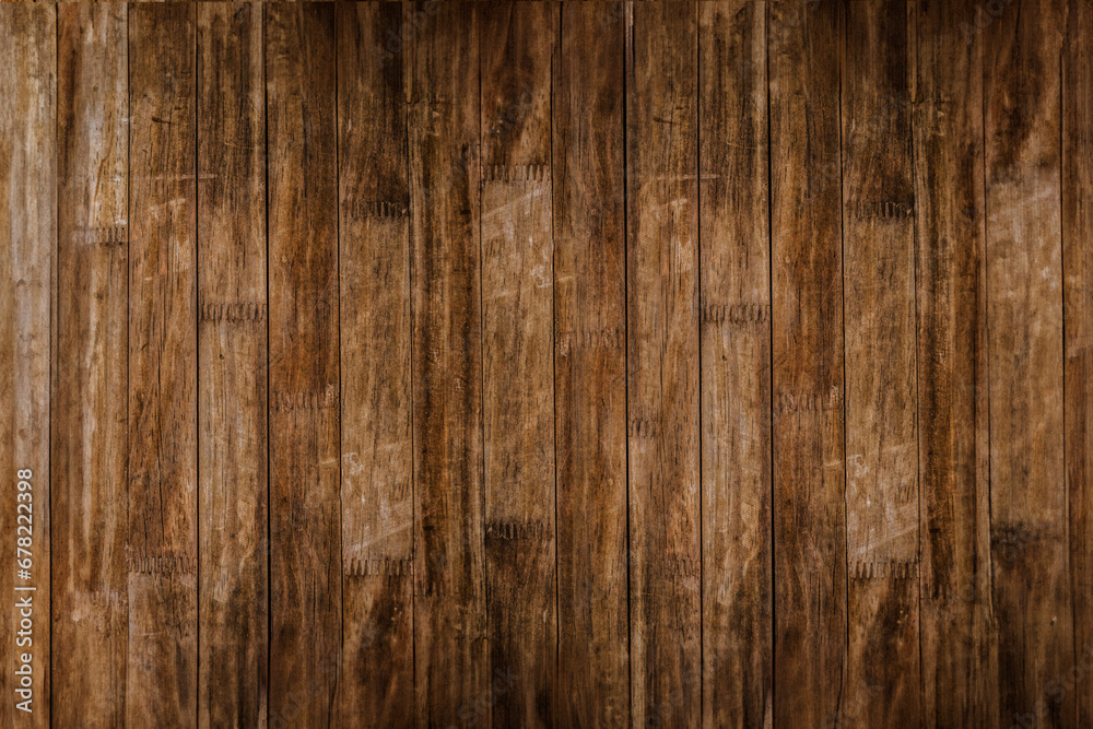 Naklejka premium 木の板_木目_背景素材