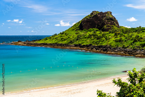 Beautiful view of Little Bay Beach at Kenting National Park, Pingtung County, Taiwan.