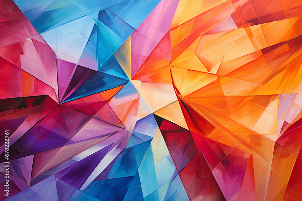 Fototapeta premium abstract background with triangles