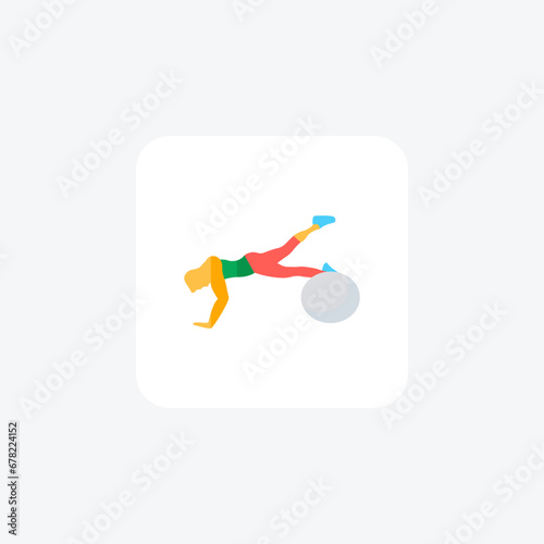 stability ball,  icon  isolated on white background vector illustration Pixel perfect

