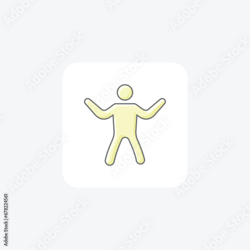 exercise ,  icon  isolated on white background vector illustration Pixel perfect

