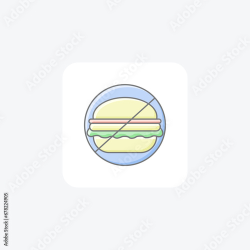  unhealthy food,  icon  isolated on white background vector illustration Pixel perfect

