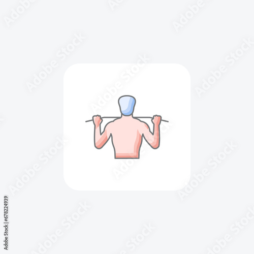  pull-ups, icon  isolated on white background vector illustration Pixel perfect

