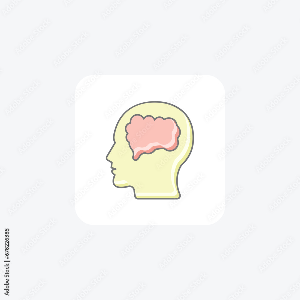 mental health, emotional wellness,  icon  isolated on white background vector illustration Pixel perfect

